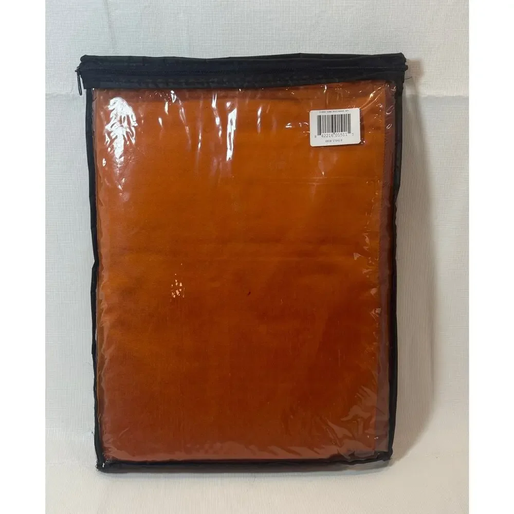The Silk Trading Company Harvey Drape Curtain Panel Rust Two Tone 42” x 84”